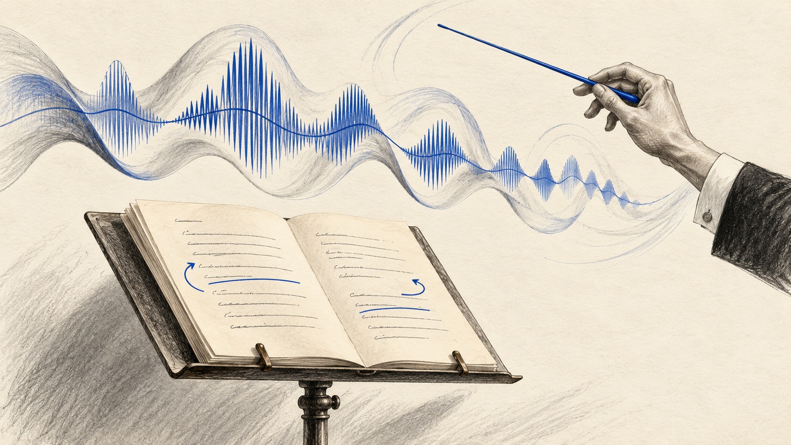 Ilustração editorial sobre A IA já lê seu texto. Agora você pode dirigir como ela fala